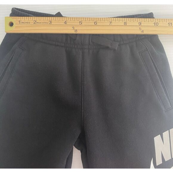 NIKE Black  Athletic Joggers Boys Sweatpants, Kids L (6/7yrs), Fleece Lined - Picture 6 of 10